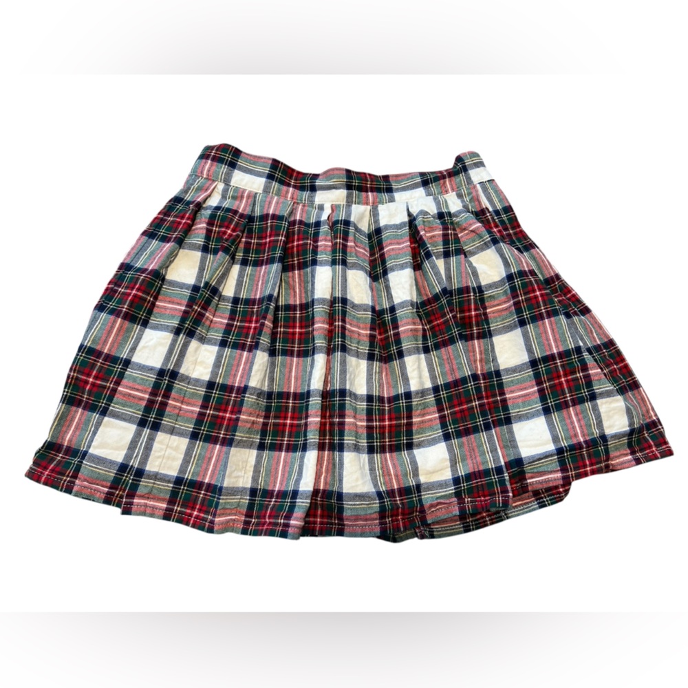 LIKE NEW - Girl’s Janie and Jack Adjustable Waist Skirt - Size 8, Tartan Plaid